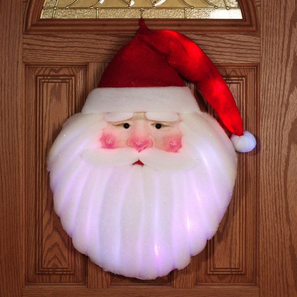 Santa Claus Lighted Wall Hanging