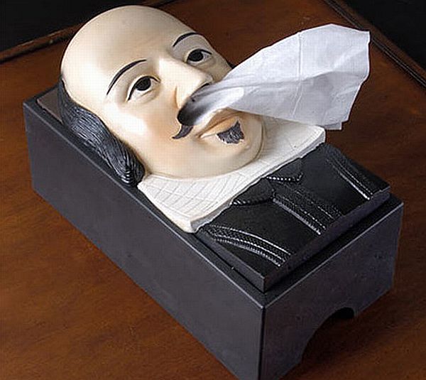 Shakespeare Tissue Box