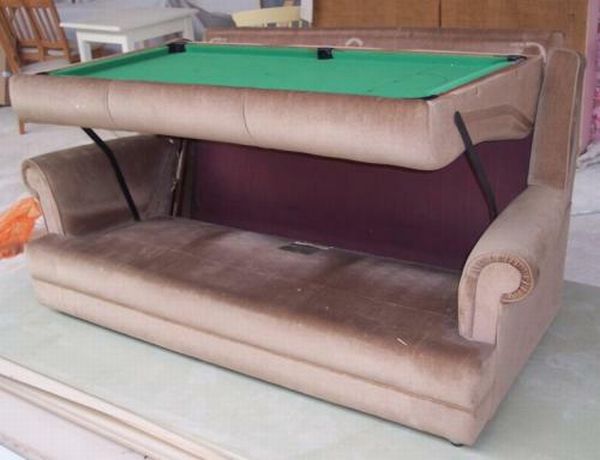 Sofa cum pooltable