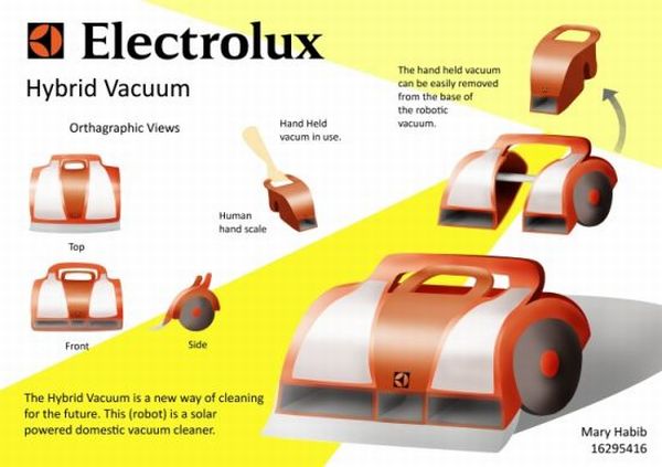 Solar powered robotic vacuum