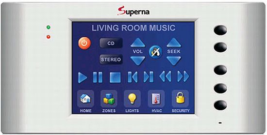 superna 6 inch automation touch panel