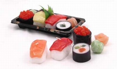sushi candle set