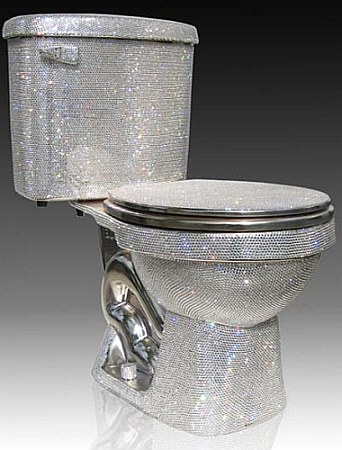 Swarovski-Studded Toilet
