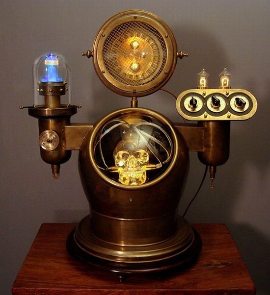 the electric skull art donovan steampunk