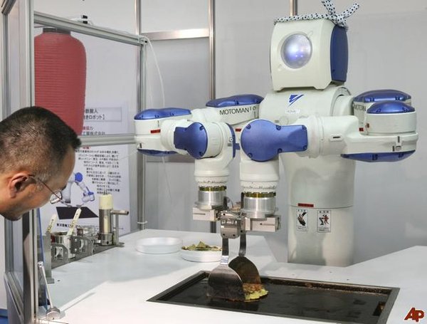 The Motoman SDA10 Okonomiyaki robot