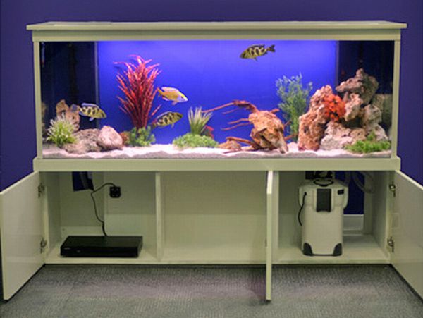 TV Tank hides your flatscreen behind a big aquarium - Hometone