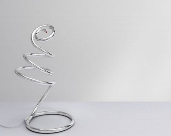 very flexible modern table lamp pizzakobra by ron 