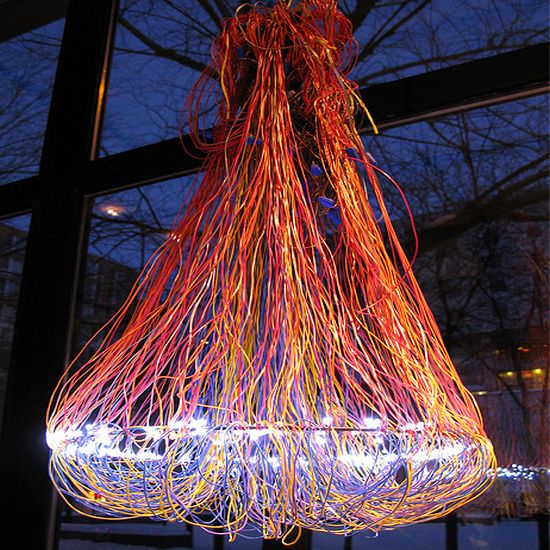 wire chandelier electronic crafts