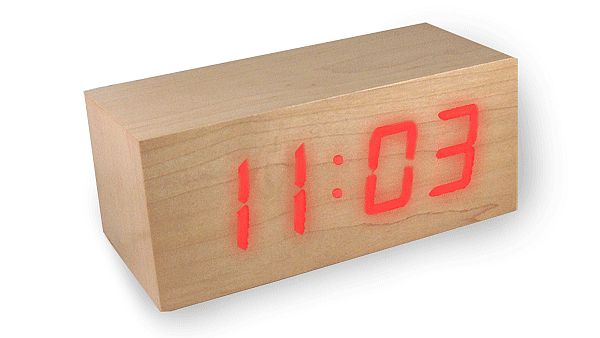 Wooden LED Clock