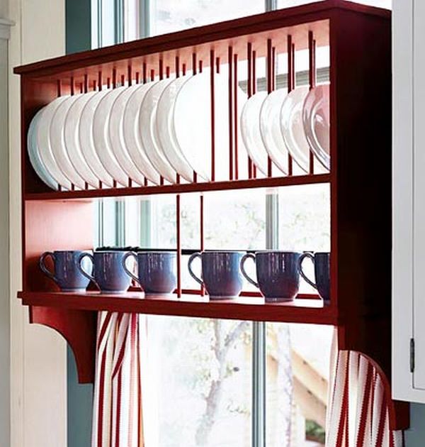 Wooden Plate Rack