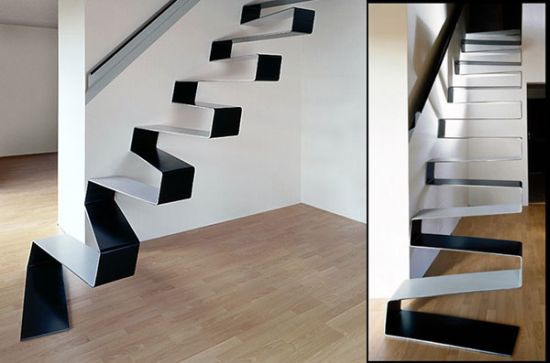 Ribbon staircase gives your living area a classy touch - Hometone ...