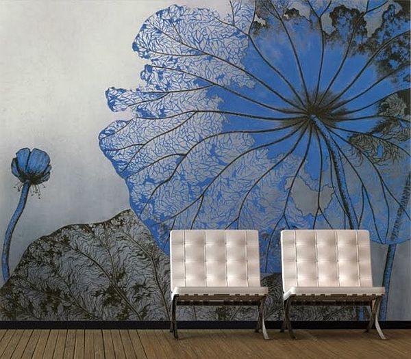 10 Super cool wall mural designs in blue - Hometone - Home Automation ...