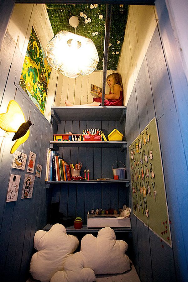 under stairs closet playroom