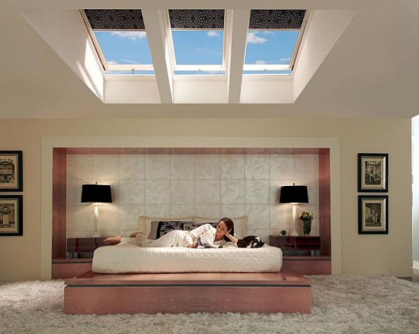 Bedroom With Skylight But No Windows Decoration Minimalist