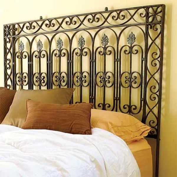 Old gate headboard