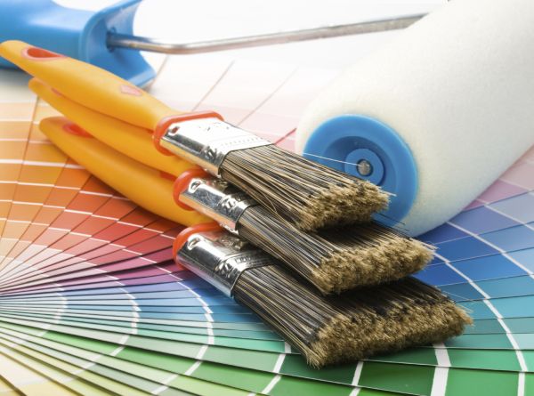 Brushes and paint-roller
