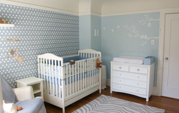 Modern nursery decoration_blue color