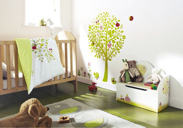 Modern nursery decoration_green color_1
