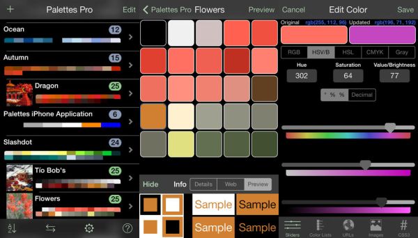 color palette iphone app