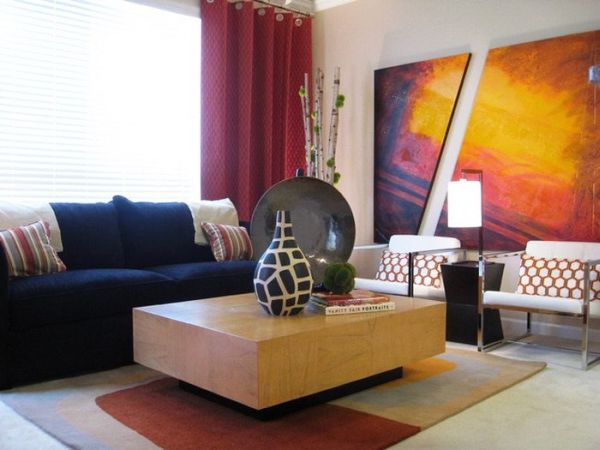 decoration of living room using Oil paintings_3