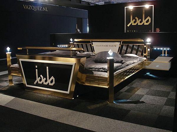 Jado Steel Style Gold Bed_2