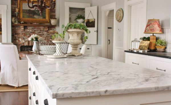 Marble countertops