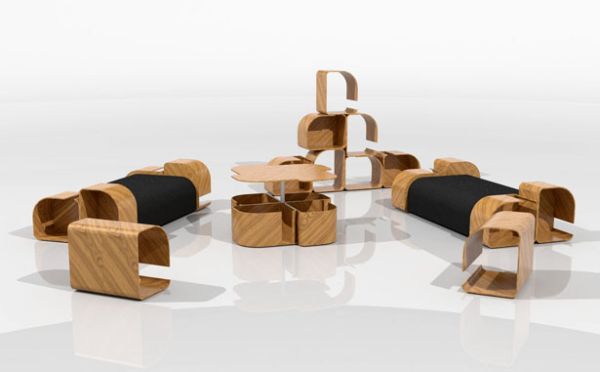 Modular Furniture Design by Krisztian Griz