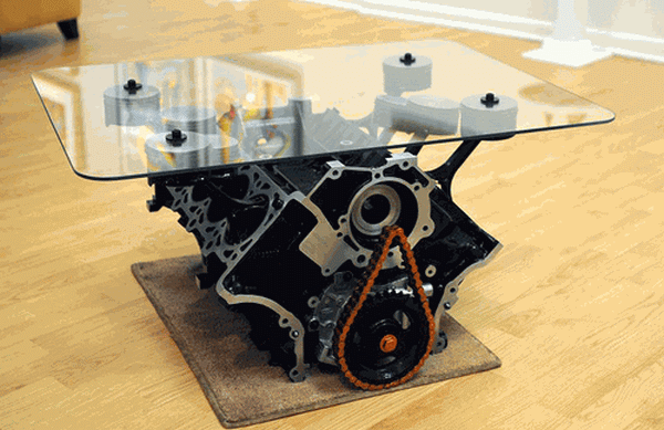 Mustang Engine Block Coffee Table