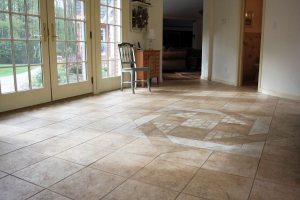 Natural stone flooring