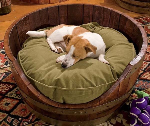 Recycled Barrel Pet Houses