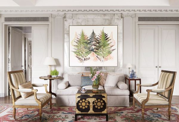 botanical art in Living Room_1