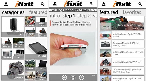 iFixIt app