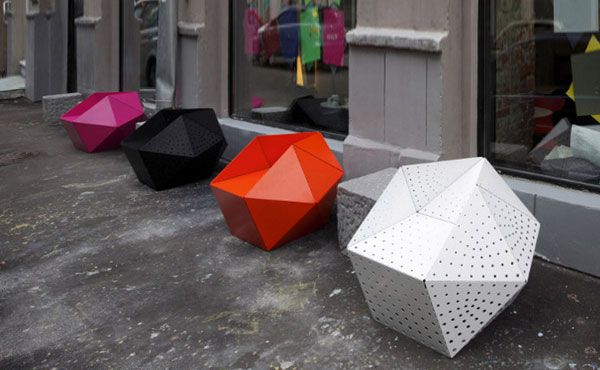 metal Polyhedron Stool