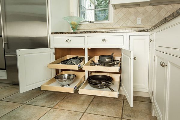 pull out shelves in kitchen