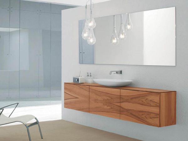 wooden bathroom cabinet