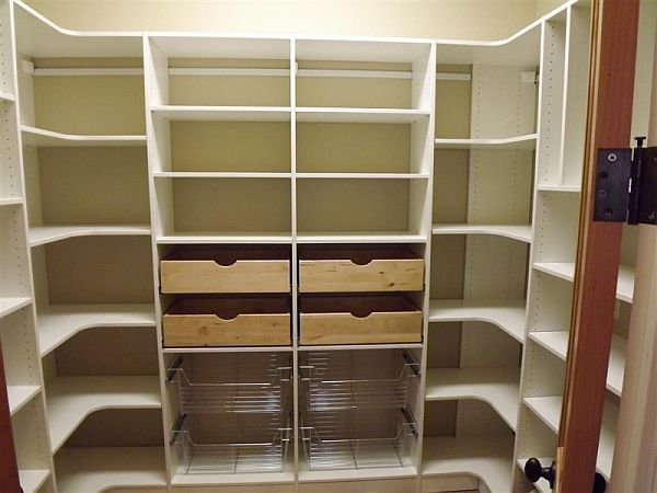 Shelves in closet