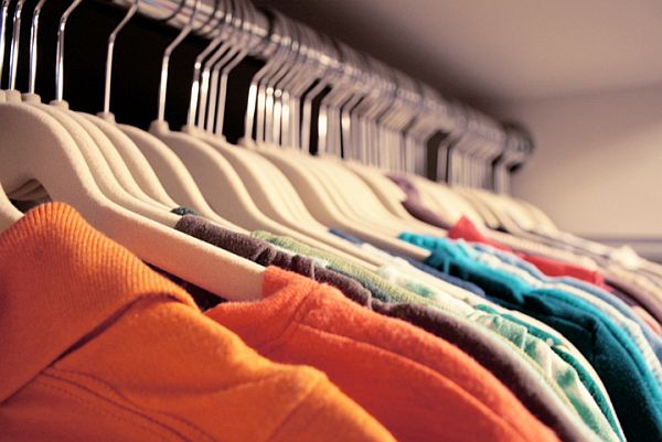 hangers in closet