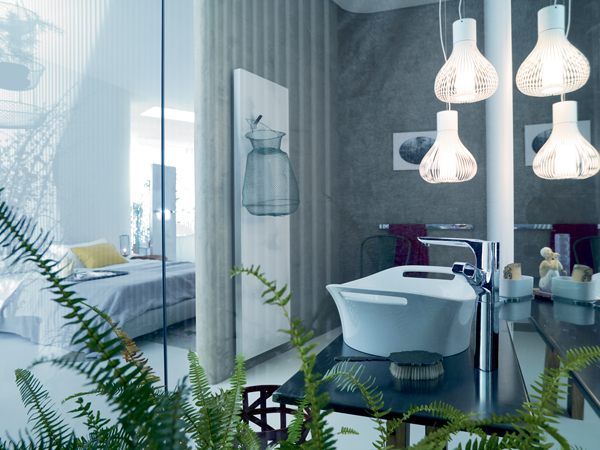 Pendant Lighting in bathroom