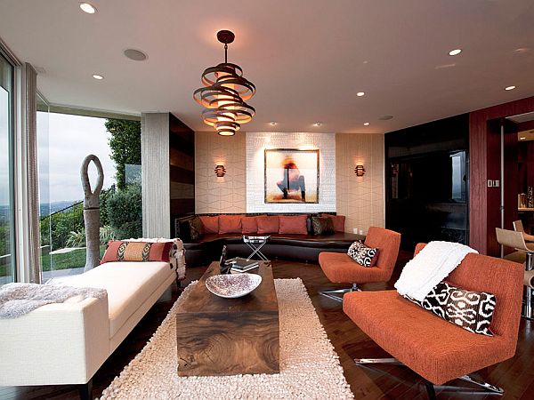 Pendant Lighting in living room