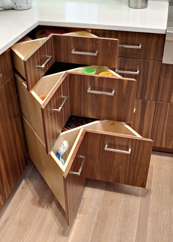 Opt for corner drawers