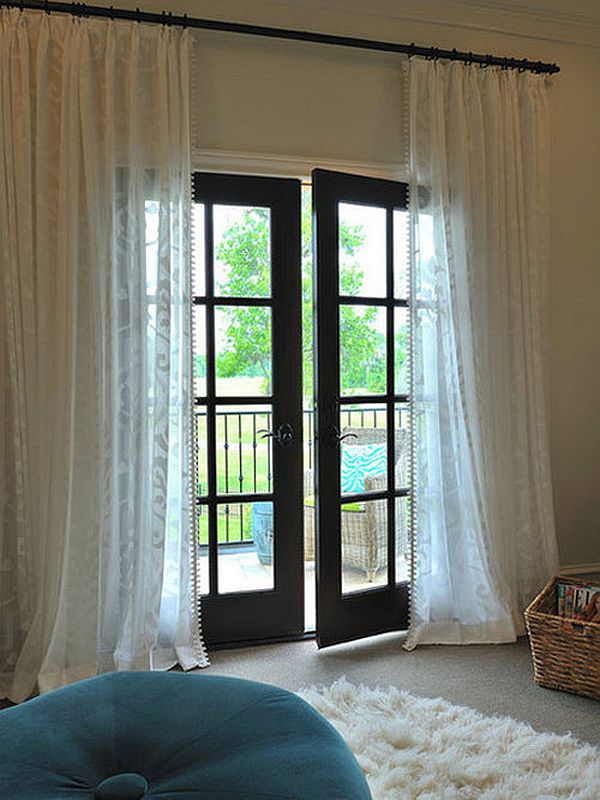 Using doorway curtains