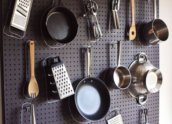 Kitchen pegboards