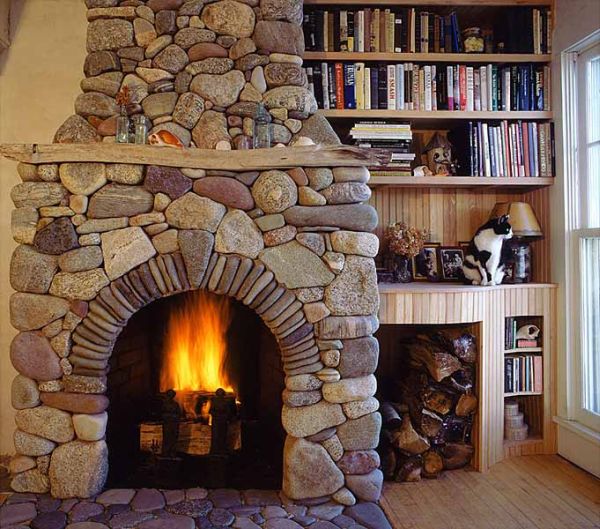 clean fireplace