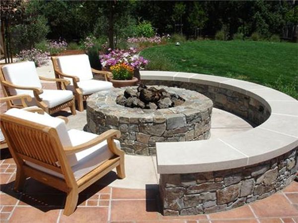 fire pit in the backyard (1)