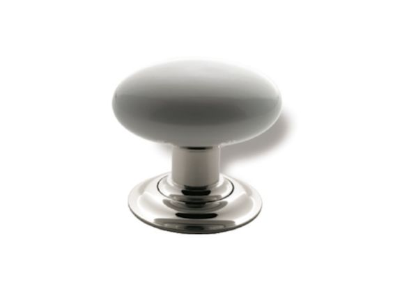 white ceramic doorknob