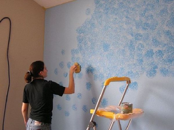 Sponge paint your rooms (4)