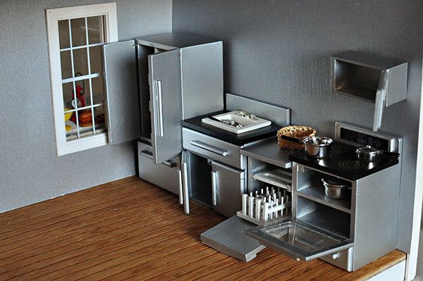 Crafting lovely custom kitchen cabinets for your daughter's dollhouse - Hometone - Home ...