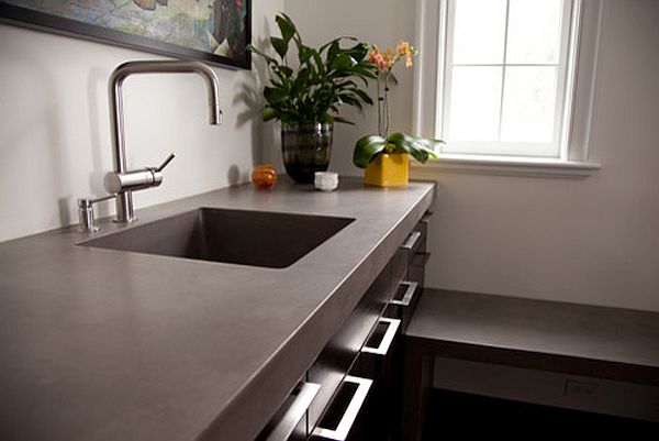 Concrete kitchen countertops