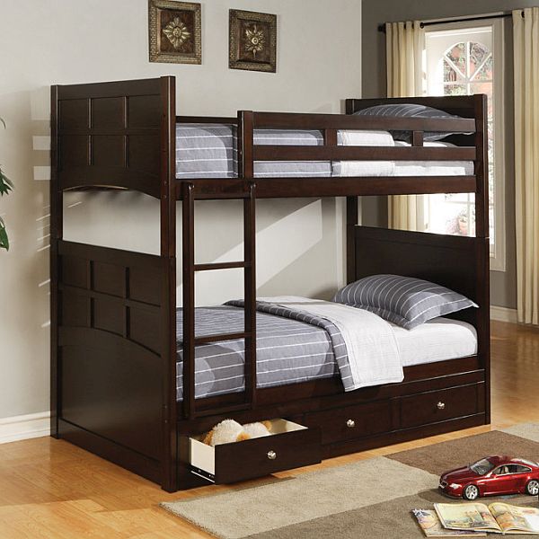 Twin bunk beds