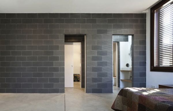 Making it all come together with an interior concrete block wall finish